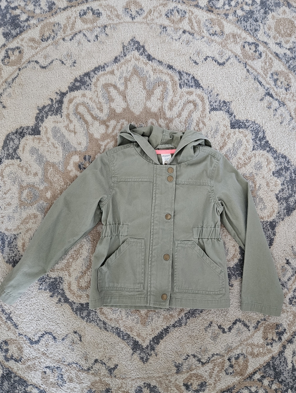 Arizona Jean Company Kids Olive Hooded Utility Coat